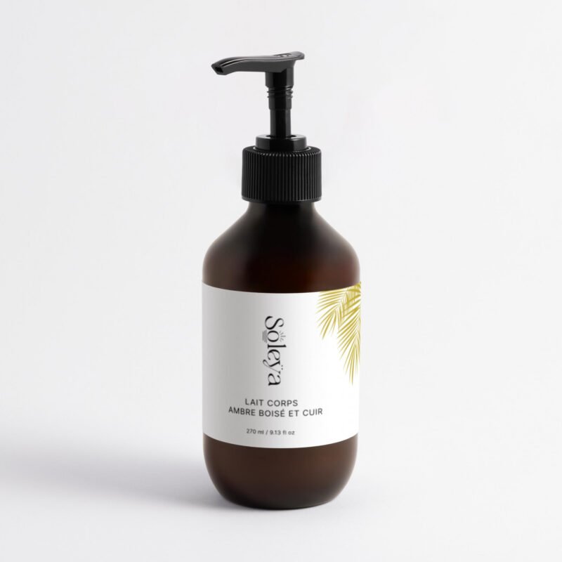 Sérum corporel Silk Skin, ambre boisé et cuir